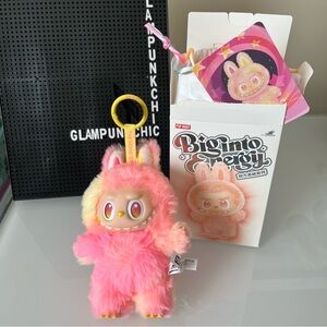 NIB Pop Mart Labubu The Monsters Big Into Energy - Loyalty Pink & Yellow